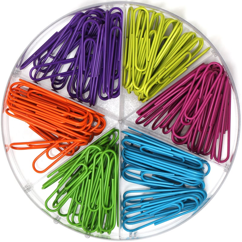 Office Style Large Colored Paper Clips, Mixed (OS-LARGEPC) - Image 1
